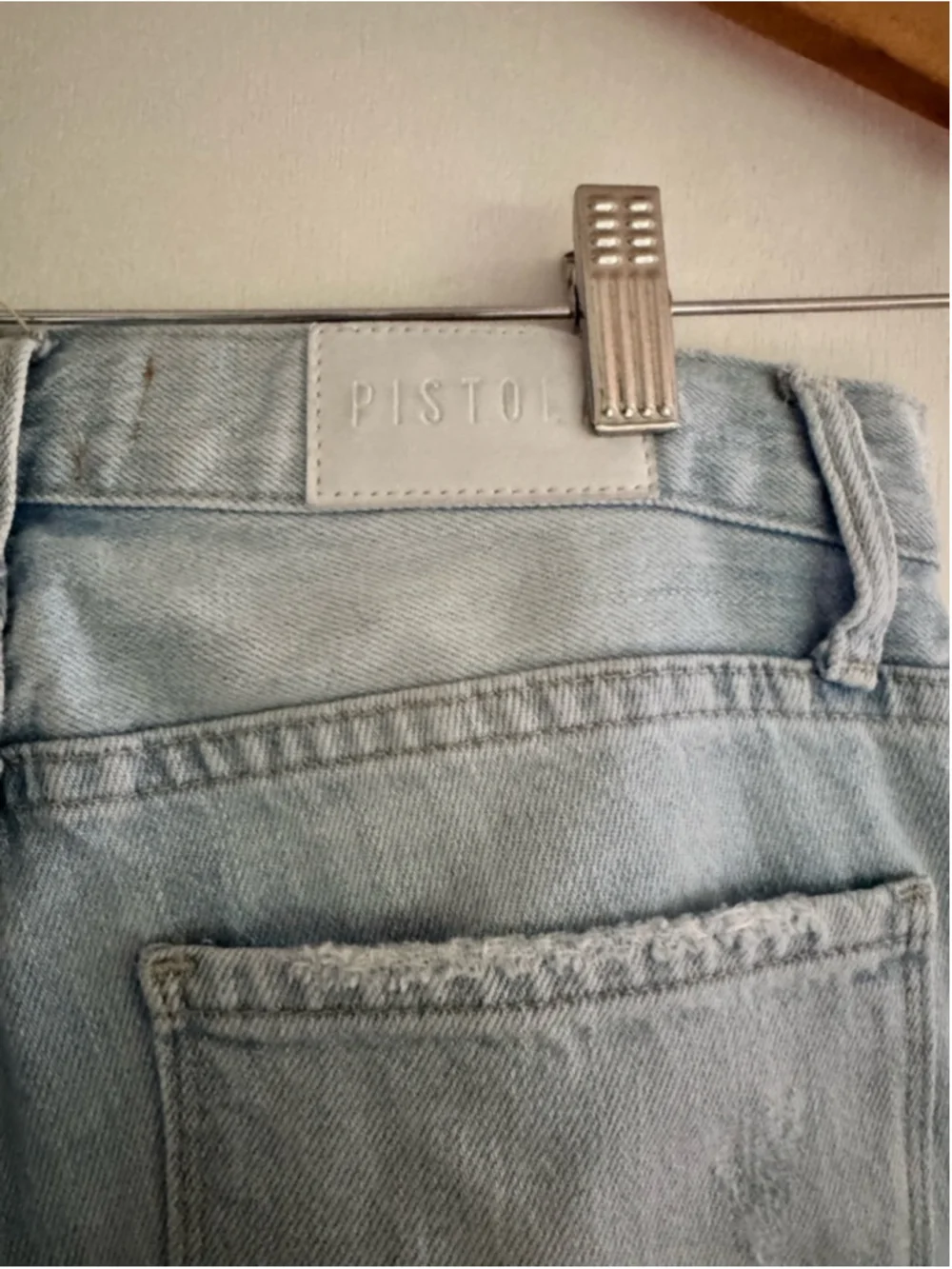 distressed light wash slim straight jeans size 24